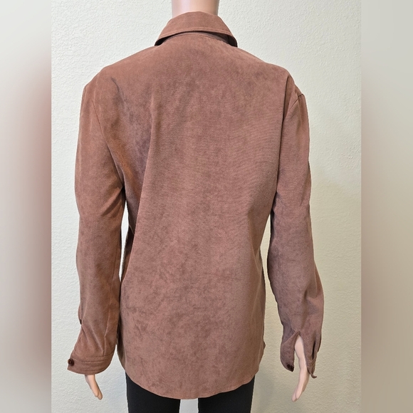 VTG First Option Blown Button Up Long Sleeve Shirt Blouse Women's  Small - Picture 7 of 9